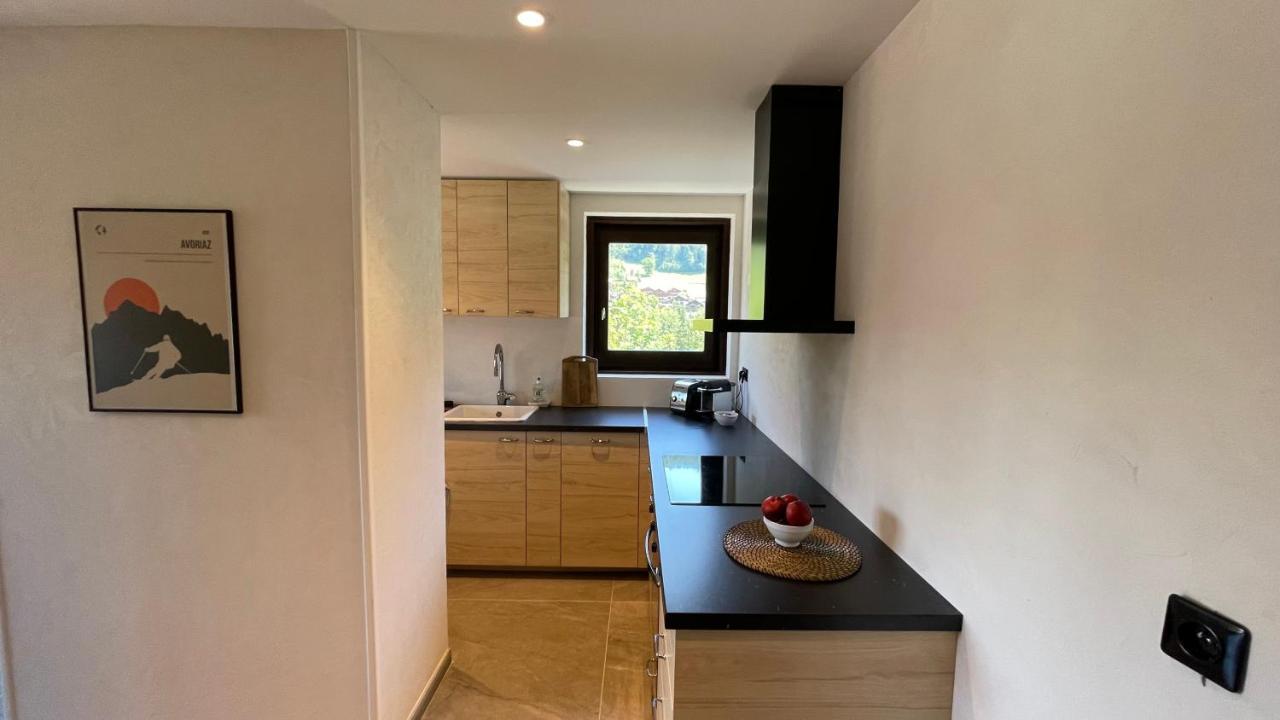 Morzine : Bel Appartement A 5 Mn Du Telepherique Eksteriør billede